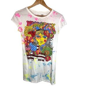 Awake Couture Woodstock Hippie Core Beaded Colorful T shirt Size Slim Large